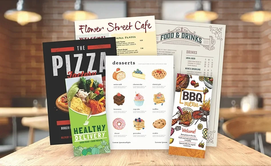 Menu Printing Bromsgrove