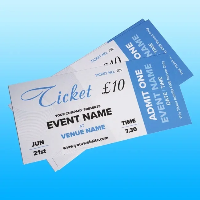 Tickets Printing Bromsgrove